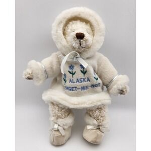 Arctic Circle Alaska Forget‎ Me Not Bear 10" Plush Soft Toy Stuffed Animal